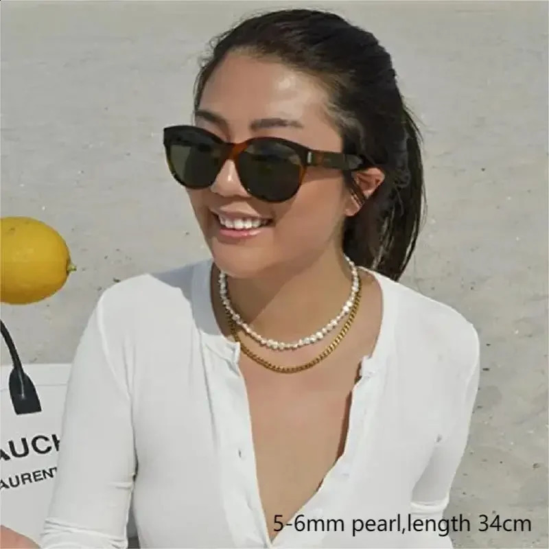 Real Natural Baroque Freshwater Pearl Choker Necklace for Women Girl Gift AA 5-6mm 8-9mm Pearl Jewelry Necklace 250407