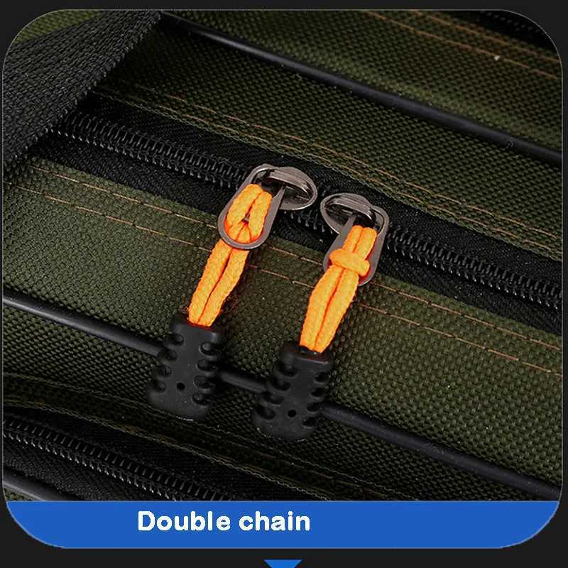 Waterproof fishing gear bag large-capacity belly fishing storage bag double layer three layer multi-function fishing rod bag Z250411