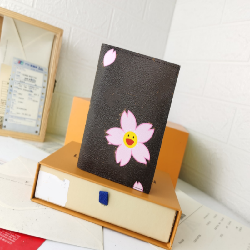 2025 LuxuryBag Youth Leather Fashion Printed Passport Multi-Card Coin Wallet Card Holder Lightweight Waterproof Student Gift 00A E3