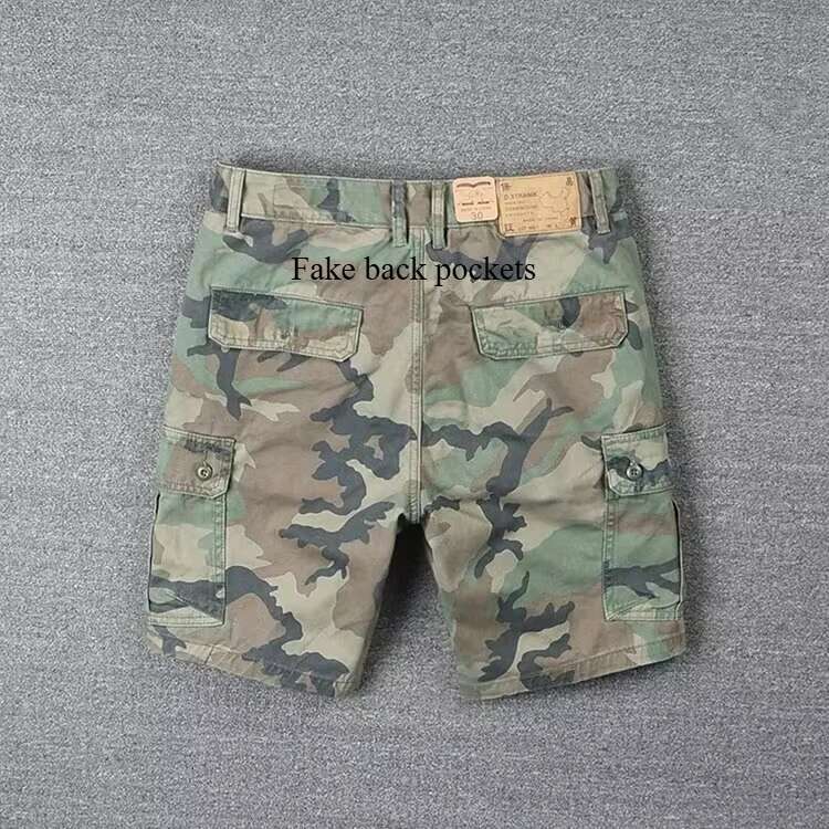 for Men Summer Casual Shorts Mens Brand Short New 4 pocekts Multi-pocket Camouflage Cargo Pants Man