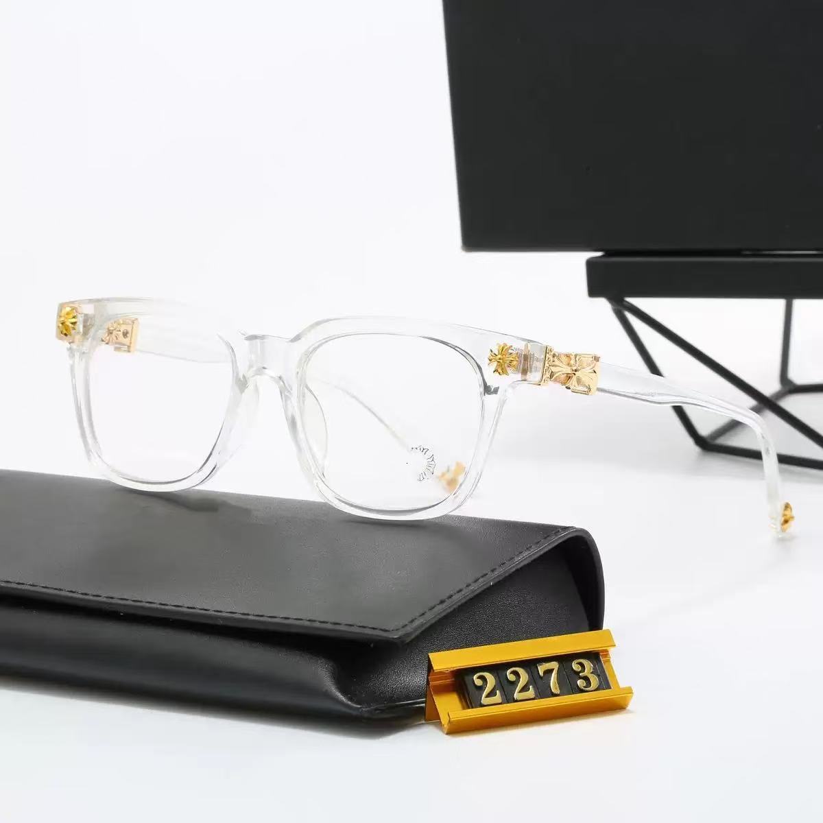 Designer luxury New American Style Sunglasses for Men and Women, Square Frame Non-Prescription Glasses, Classic Travel Fashion Optical Glasses 2273