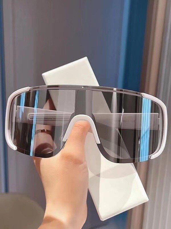 New Colorful UV resistant Men's and Women's Large Frame Windproof Ski Mountaineering Glasses, Outdoor Cycg Glasses