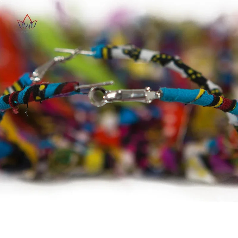 African Fabric Earrings Handmade Earrings With Tassels For Women African Print Ankara Big Oversized Earrings WYB1198 250411