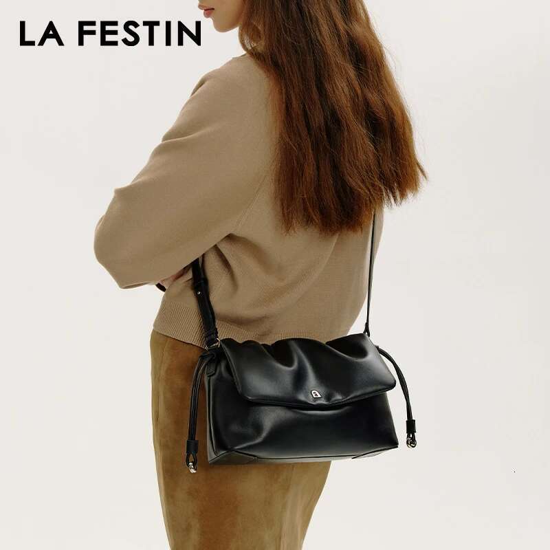 LA FESTIN Original Women 2025 New Leather Shoulder Crossbody Brand Fashion High-Capacity Bag