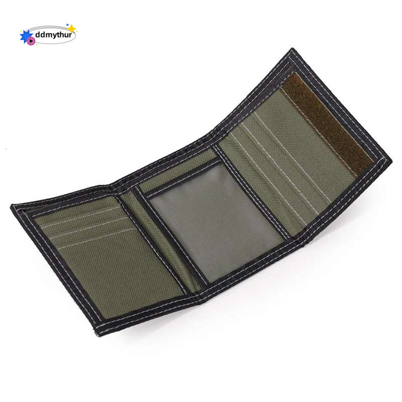 Canvas Short Trifold Men's Boys Wallets Purse with Coin Pocket Fashion Students Leisure Money Folder ddmythur