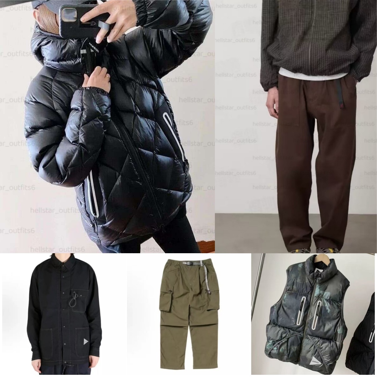 F/W AND WANDER co-branded stick figures outdoor lightweight windproof jacket ladies sun tide windbreaker hunting jacket nylon tooled jacket men's sweatshirt 712