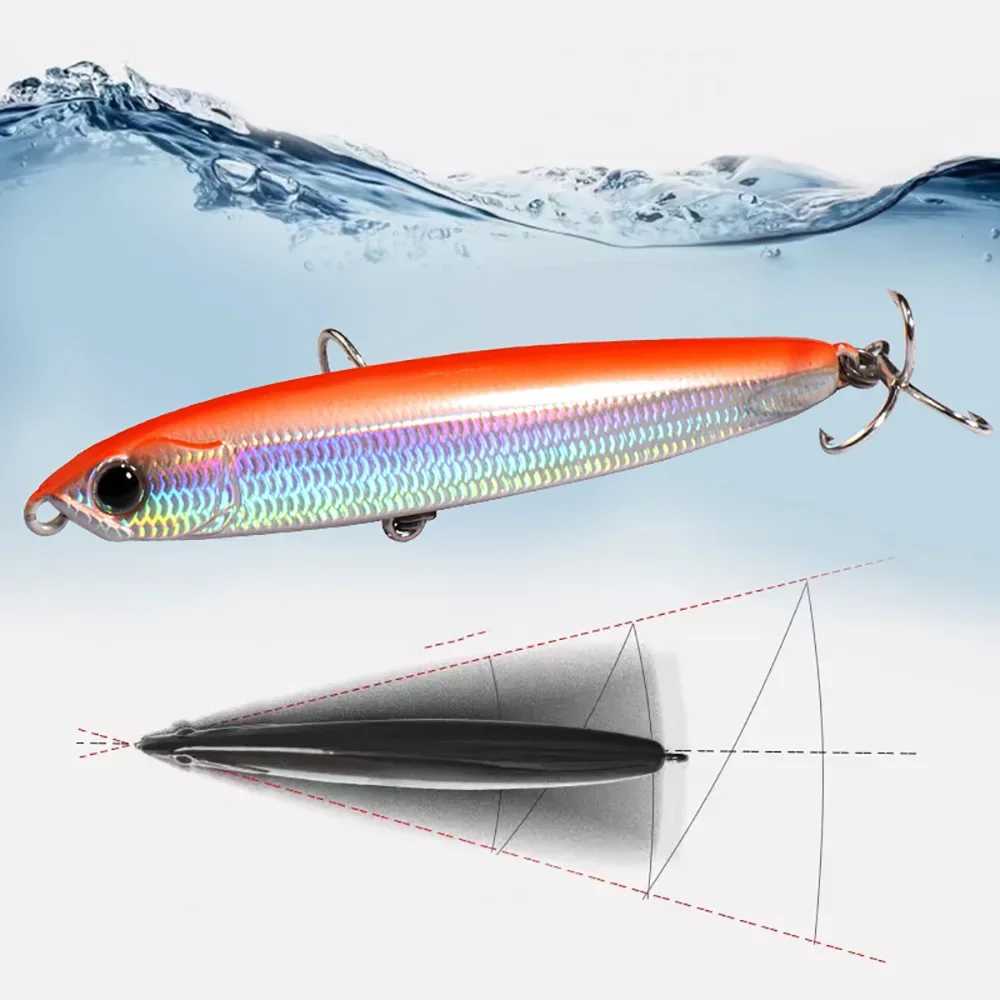 Sinking Pencil Bait 10g 14g 18g 24g 8cm 10cm Minnow Fishing Hook Metal Jig Wobbler Plopper Casting Popper Swimbait Pesca Lure Z250411