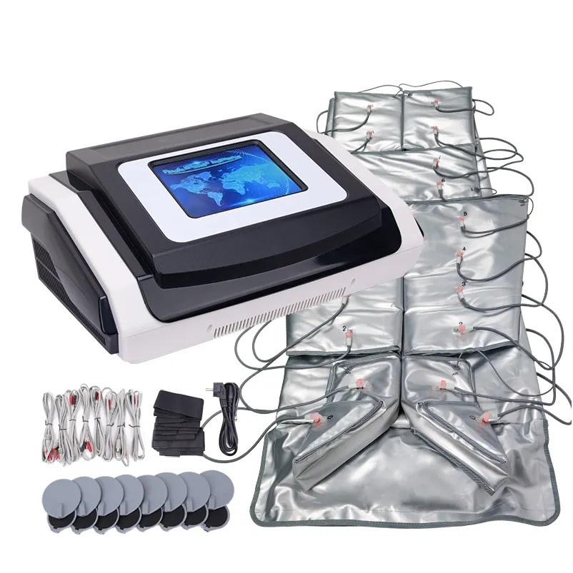 3 in 1 Lymphatic Dranaige Massager EMS Air Pressotherapy Body Slimming Suit for Spa Salon Home Use