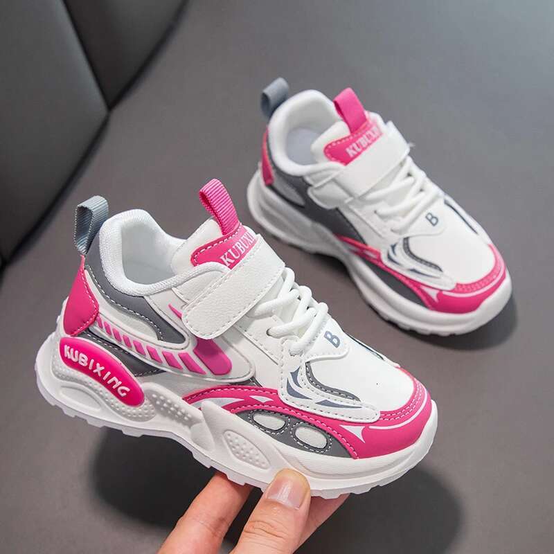 2025 New Children's Trainer Cute Leather School Thick Designer Fashion Sports Shoes for Girls
