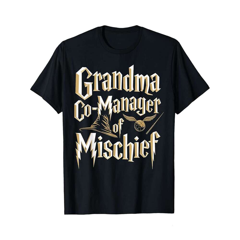 Designer T shirt Men and Men Grandma CoManager of Mischief Wizard Fun Magi ,100% cotton, short sleeve , Wrinkle resistant, Casual, comfortable fit - 2