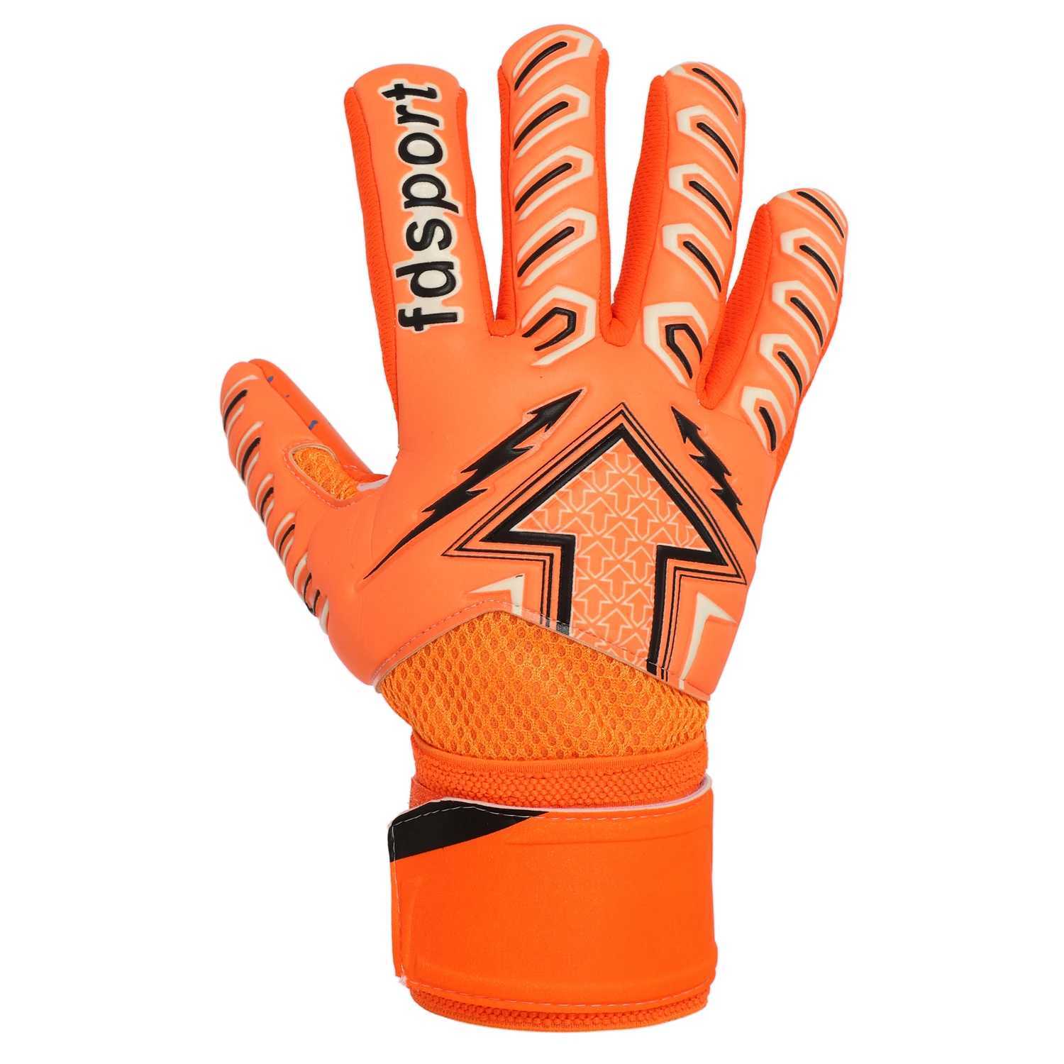 Mens professional match goalkeeper gloves football training goalkeeper gloves anti slip palm 3mm thick latex protectionXJ250412