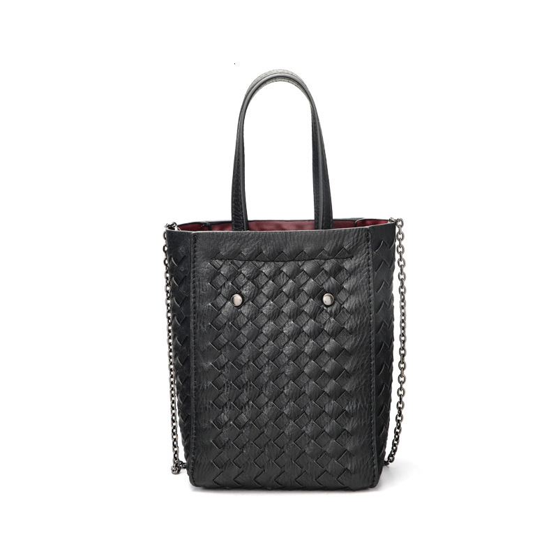 Braided Bag Women's Fashion PU Leather Handbag Niche Designer Shoulder Crossbody Bag
