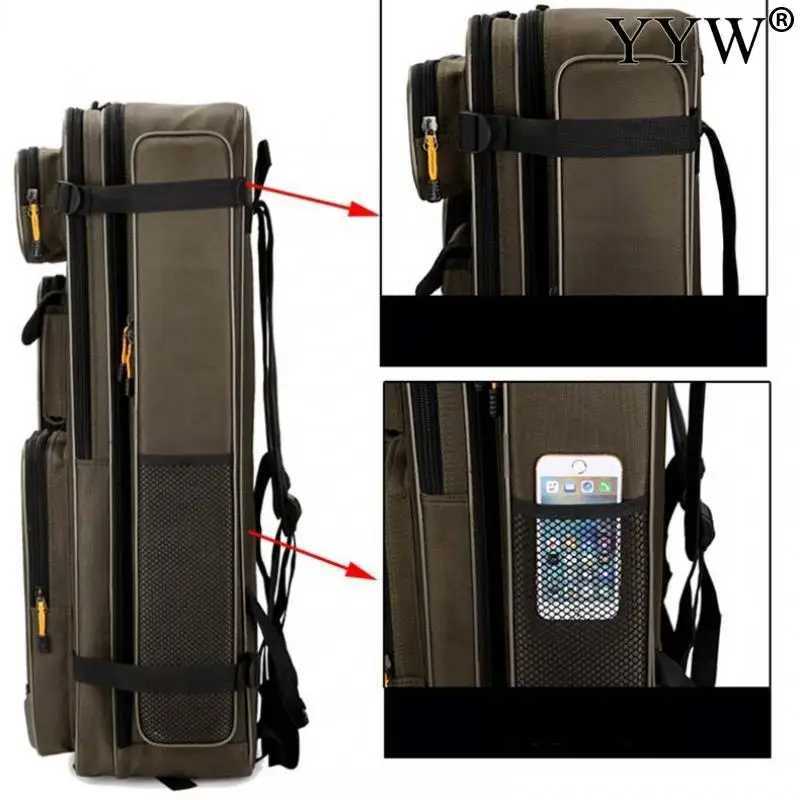 70cm 80cm 90cm Oxford Fabric Multifunction Fishing Chair Bag Fishing Gear Backpack Rod Bags Tackle Fish Lures Storage Tool Case Z250411