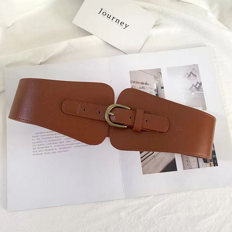 Wide for women, waist cinching, fashionable and versatile decoration, suit coat, sweater, elastic waistband