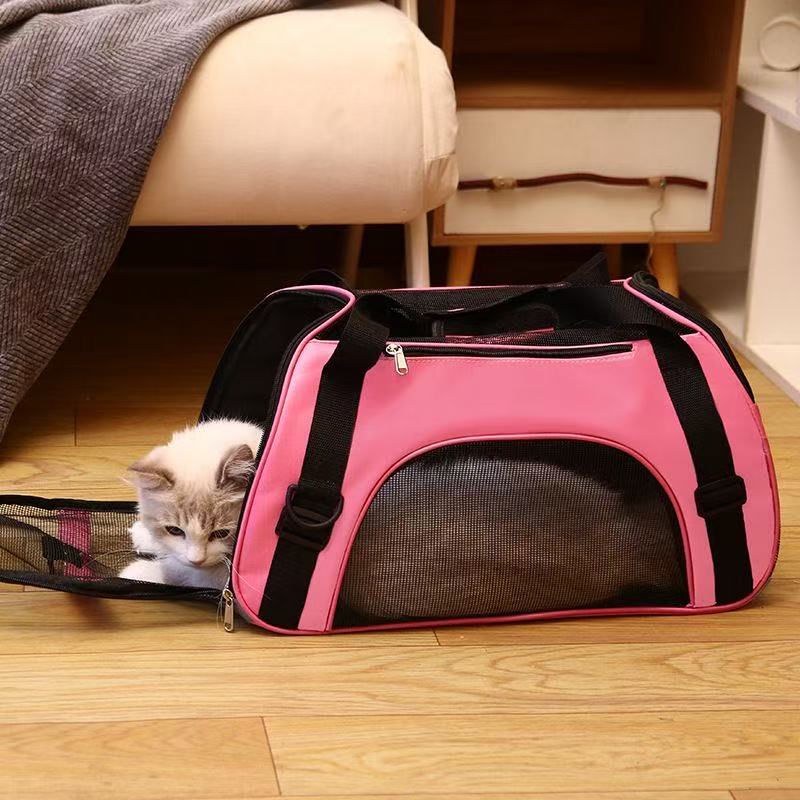 Pet bag Out portable pet backpack Dog bag Crossbody folding bag in stock
