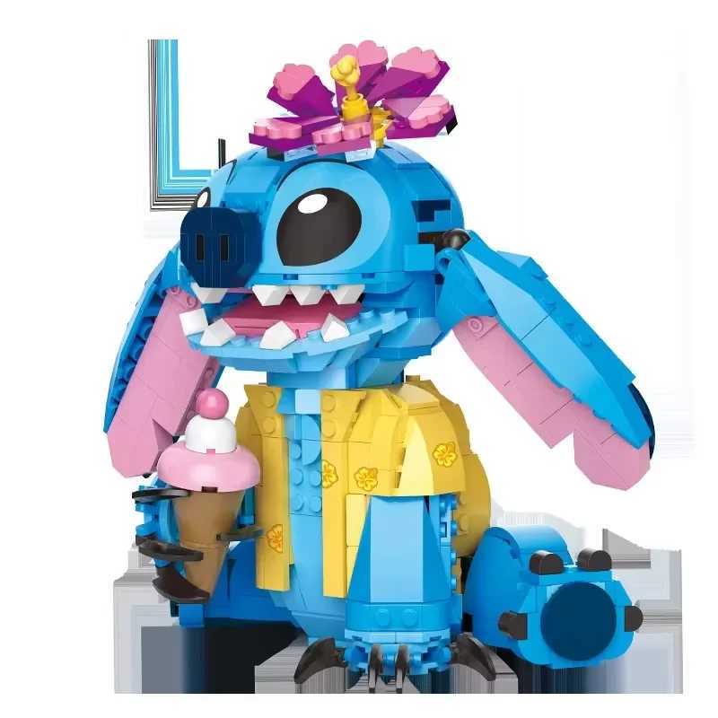 Miniso Disney 2024 New Stitch Compatible Building Blocks Stitch Girls and Boys Birthday Gift Toys Y2504012