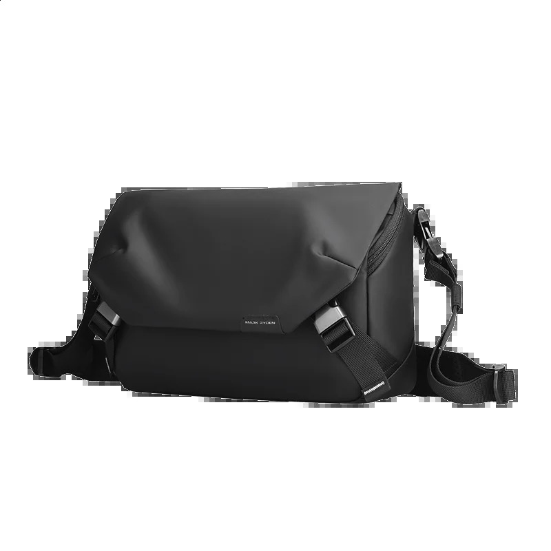 Mark Ryden Leather Waterproof Multi functional Messenger Bag Large Capacity Sling Shoulder Bag Mens Cross Bag 250411