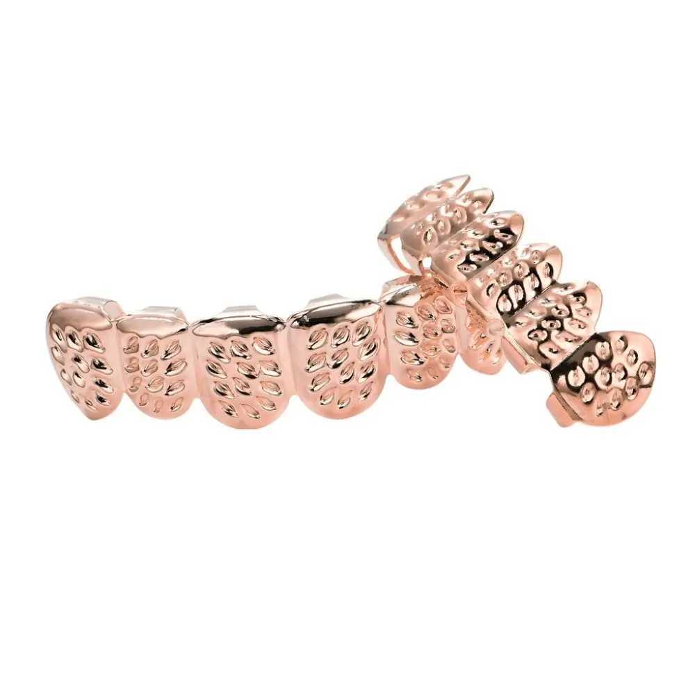 Fashion gold and silver hip-hop teeth Grilz top oral metal galvanized dental bracket dental jewelry makeup W250412