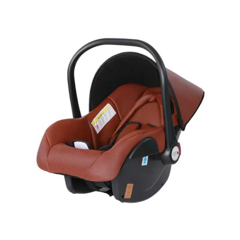 3-in-1 luxury high view baby stroller with car seat foldable newborn baby stroller PU leather two-way baby stroller W250411
