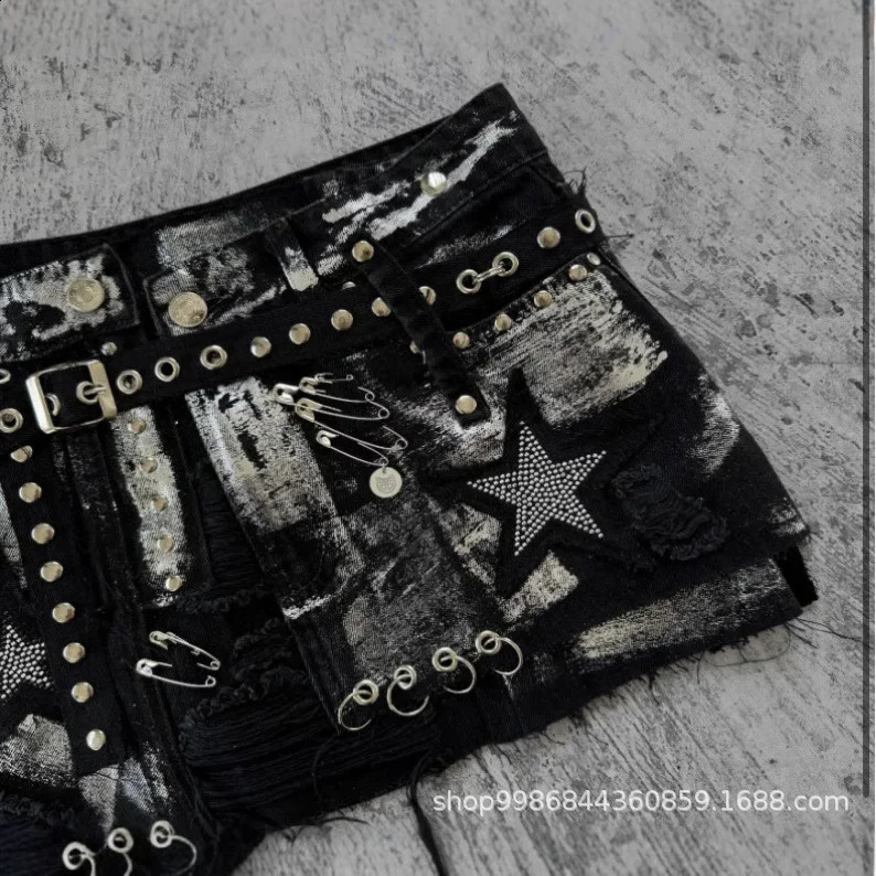 Fashionable Embroidered Slimming Mini Skirt Denim Material Perfect For Autumn/Winter Seasons Women Who Love 2K Style 250408