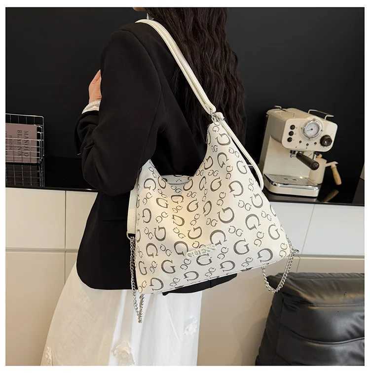 European Style Backpack - Luxury Printed Tote Bag for Students Trendy Underarm Satchel with Unique DesignW251111