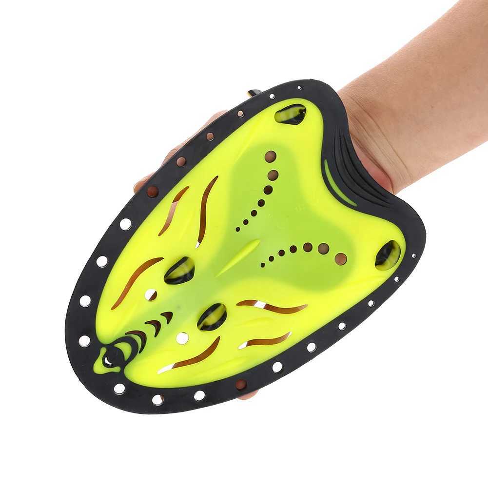 WHALE adult adjustable silicone hand woven strap diving gloves finger flip learning equipment professional swimming paddle fingerY250412