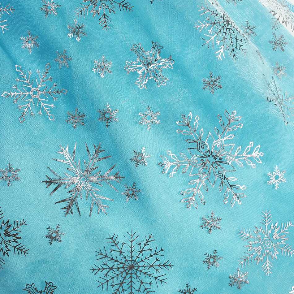 Disney Girl Snow Queen Elsa Childrens Clothing Girl 2024 Carnival Party Ball Dress Robe Play Childrens Clothing Frozen Princess DressXJ250411