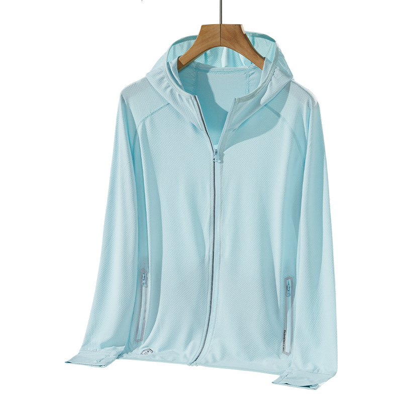 Upf50 Outdoor Sports Windbreaker Summer Mens and Womens Sun Protection Clothing Skin Clothing Uv Resistant Breathable Jacket Sun Protection Shirt