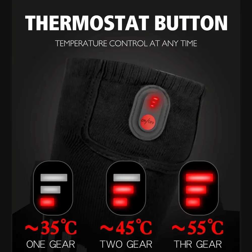 Winter Electric Heating Socks With Battery Box Rechargeable Anti-Cold Men Heated Foot Warmer Outdoor Camping Ski Sports K251111