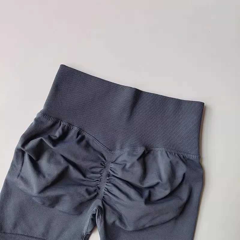 Womens sports shorts peach hip lift waist and waist tightening used for weight loss and running training Y250412