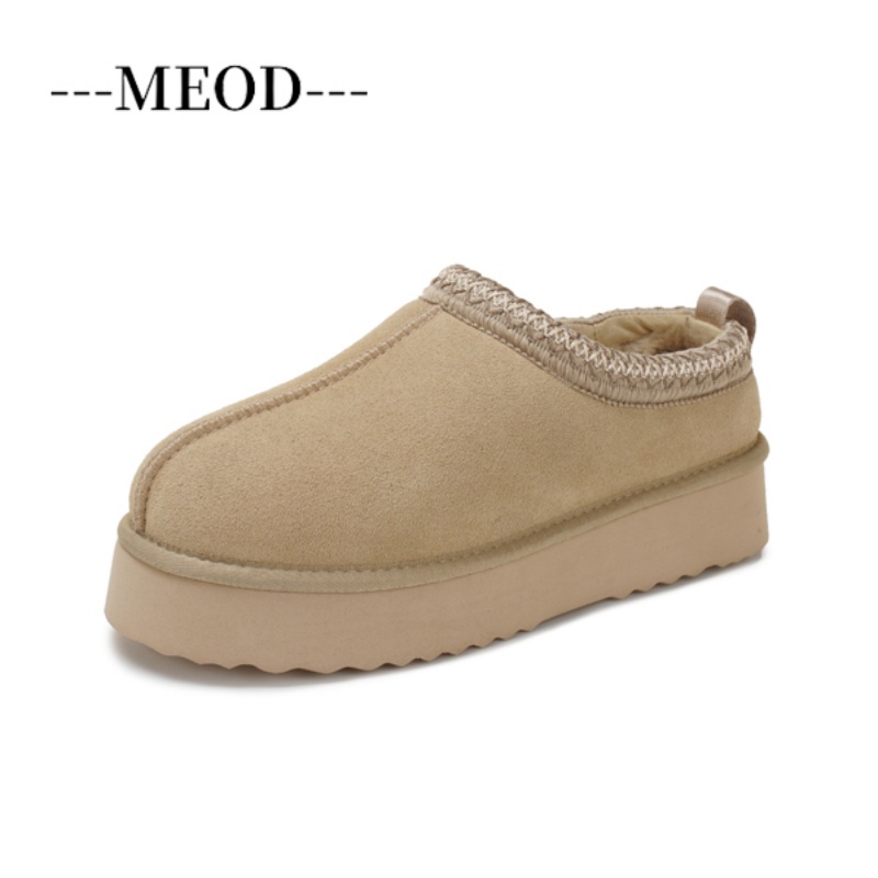 D.Hive Autumn new free shipping female versatile student cowhide warm and fleece anti slip short snow boots for woman size 36-42