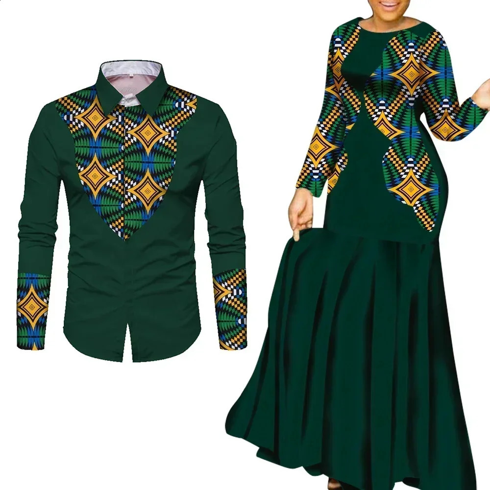 African Clothes for Couple Maxi Dress WYQ 250411