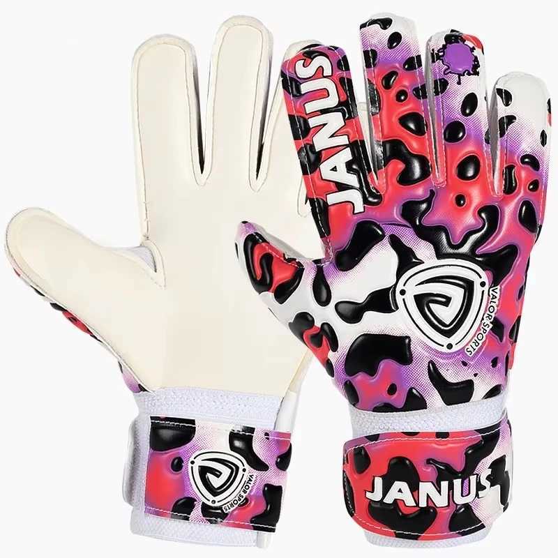 New style childrens finger protection football gloves professional childrens leopard football goalkeeperXJ250412