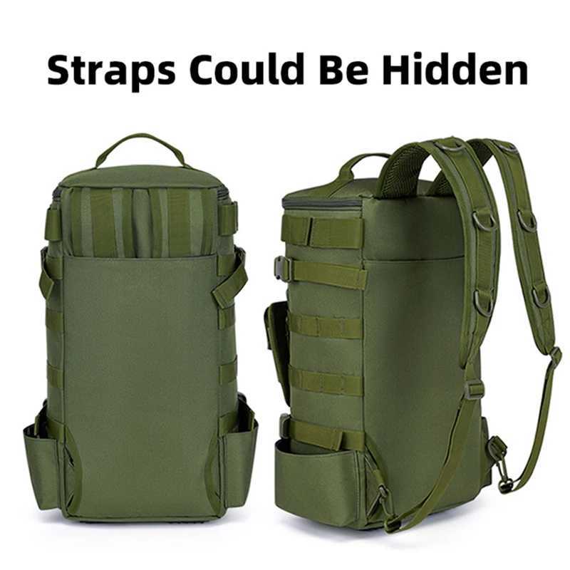 Multifunctional Fishing Backpack Tackle Bag with Rod Holders Fish Equipment Storage Molle Pack Camping Hiking Outdoor Sports Bag Z250411