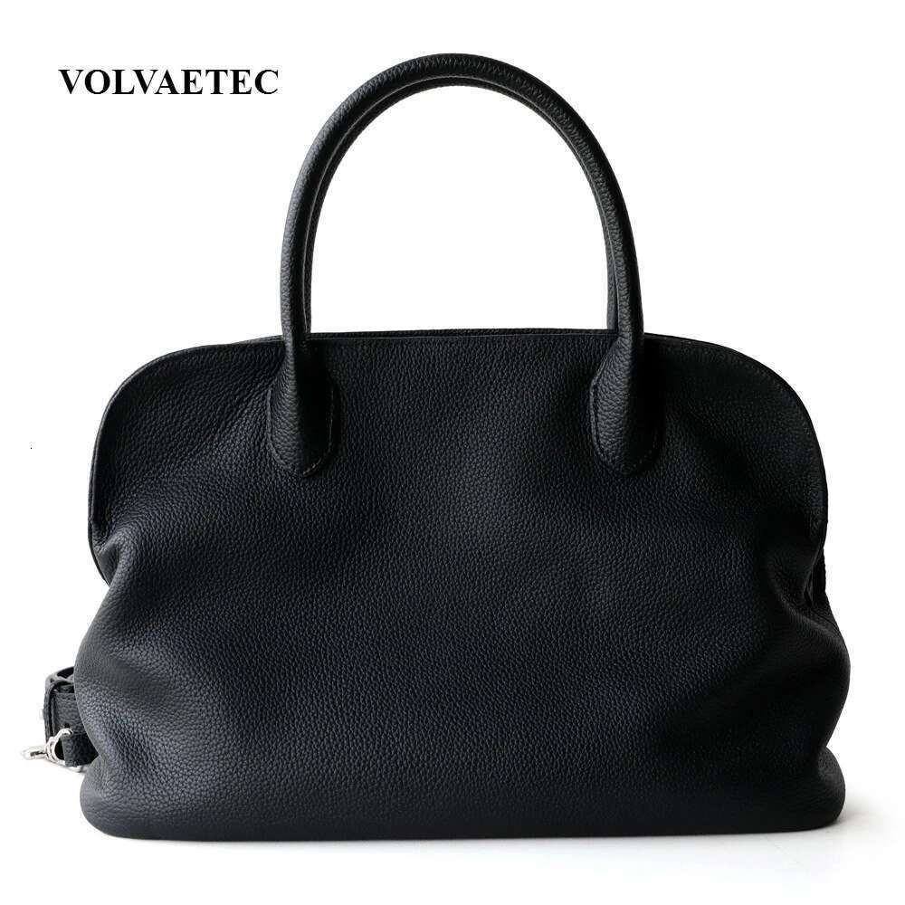 Designer Bag VOAETEC 2025 Simple Soft First Layer Cowhide High Texture Large Capacity Leather Tote Commuter Portable Shell Women's Bag