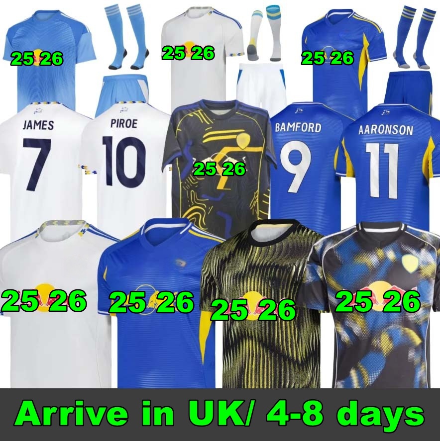 25 26 Leeds Unitedd fans player AMPADU Llorente leeds football shirt Soccer Jerseys STRUIJK RODON ROTHWELL BAMFORD PIROE AARONSON MATEO JOSEP Kids Kit 2025 2026
