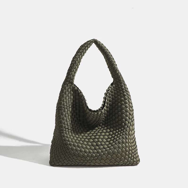 New Handbag Women's Shoulder Most Popular In 2024 Large Volume Nylon Pure Handmade Woven Bag For Women Shoulder Bags