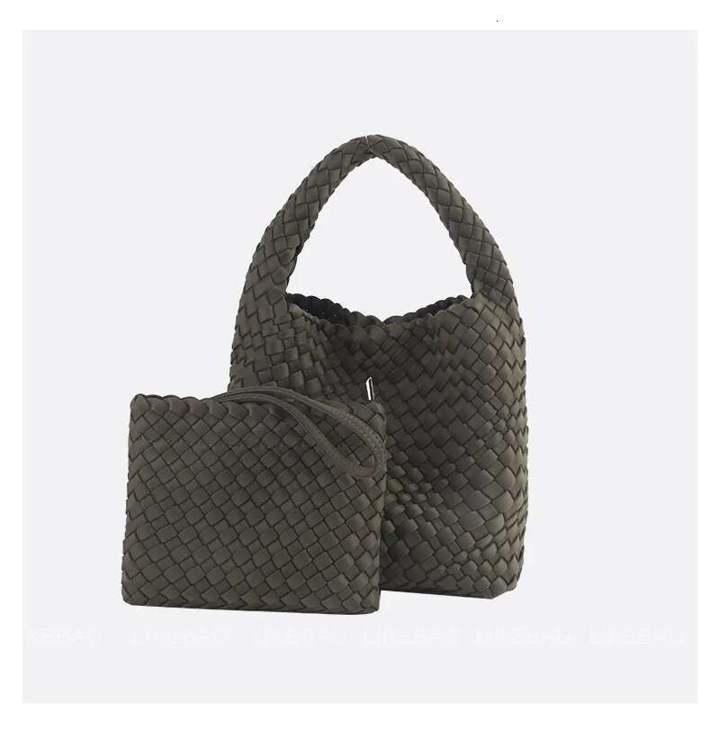 High Elastic Fabric Woven Women Advanced Texture Handheld Bucket Bag Versatile Crossbody Bags Bz815