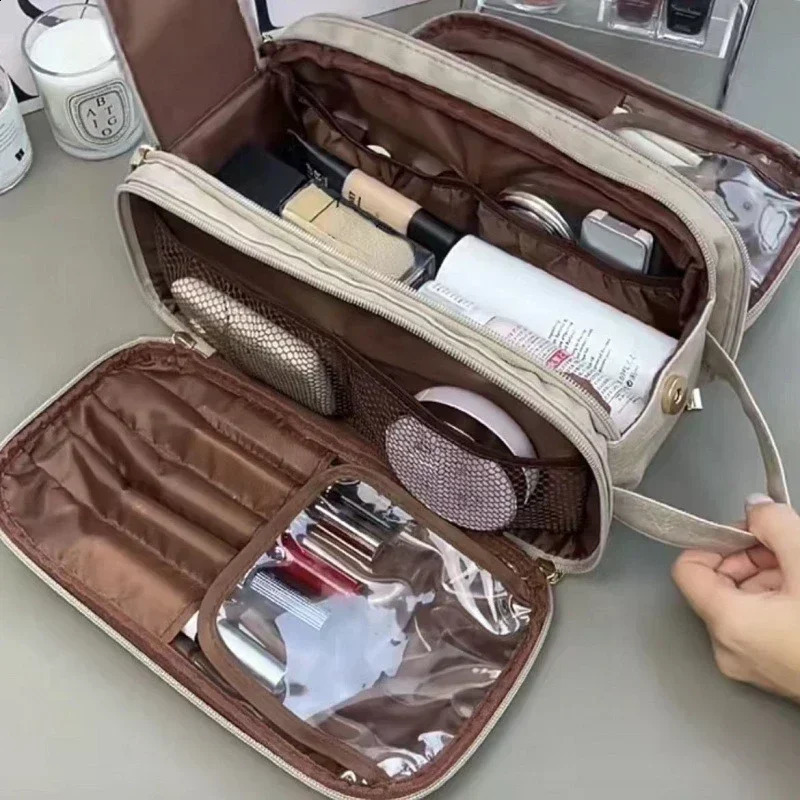 Travel bag mens makeup bag waterproof makeup bag organizer large capacity makeup bag 250410