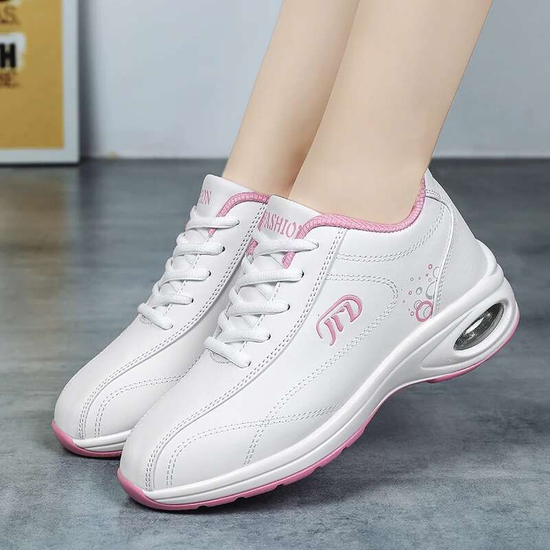 2025 new women's running comfortable waterproof leather high top designer fashion sports shoes air cushion sports shoes