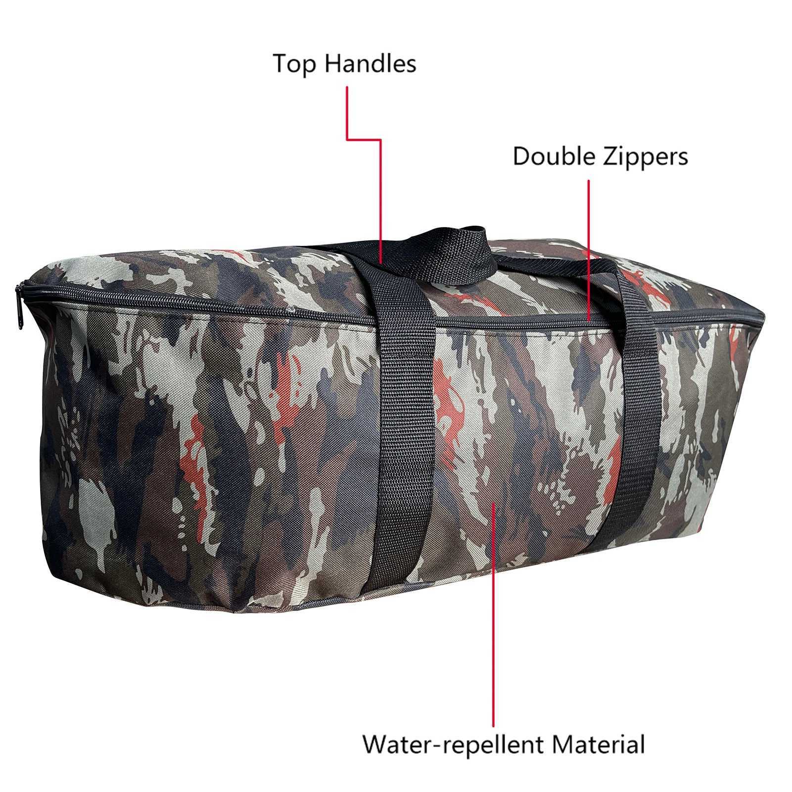 ZK30 Fishing Bait Boat Storage Bag Portable Waterproof 1000D Oxford Cloth Tackle Universal Carry Case Z250411