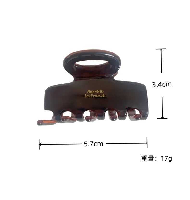 5.5cm long acetate hair clip suitable for girls sweet colored hair clip crab clip bucket fashionable headwear Y2504012