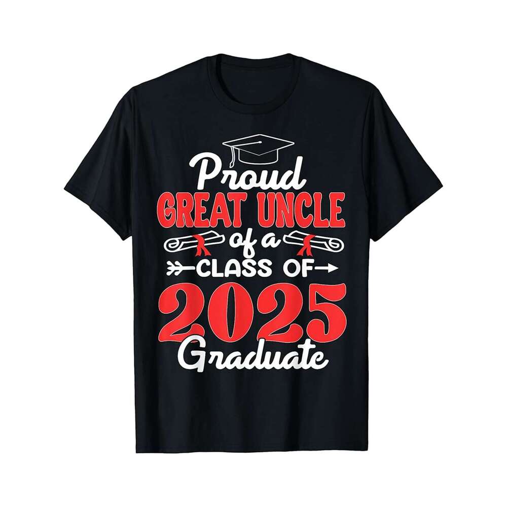 Designer T shirt Super Proud Momma of 2025 Graduate Awesome Family College , 100% cotton, short sleeve, Wrinkle resistant, Casual, comfortable fit - 2