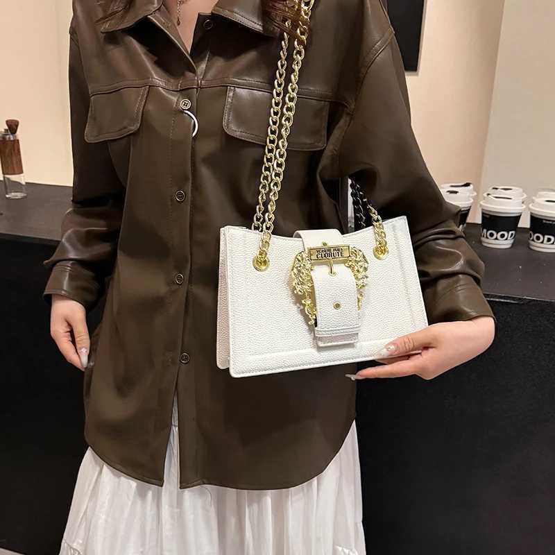 Fashionable Crossbody Bag - Luxury Brand PU Leather Shoulder Purse With Vintage Buckle Card SlotsW251111