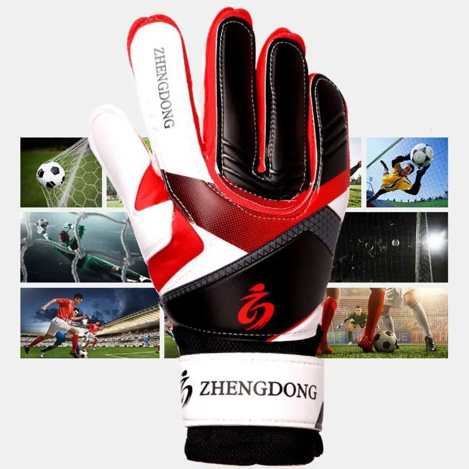 Wear-resistant Football Gloves Excellent Anti-slip Goalkeeper Training Gloves Colorful Thick Latex Football Training GlovesW251112