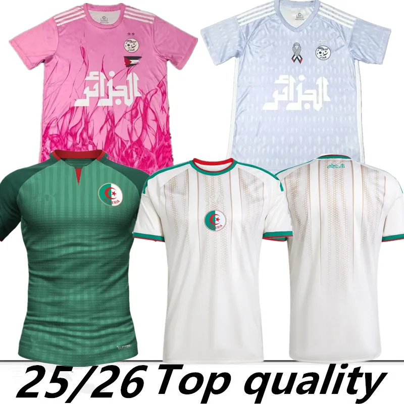 Algerie Soccer Jerseys MAHREZ 2026 World Cup Home Away BOUNEDJAH FEGHOULI BENNACER ATAL 26 25 Maillot de foot Algeria kids Algeria football shirt 2025 Africa Cup