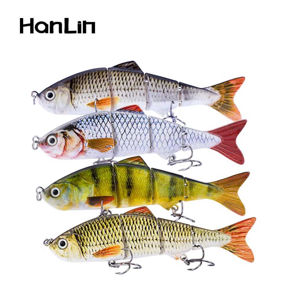 Free Combination Set 125mm/17g Multi Jointed Swimbaits 4 Segment Wobbler Fishing Lure Suit Crankbait bait Hard Artificial Bait Z250411
