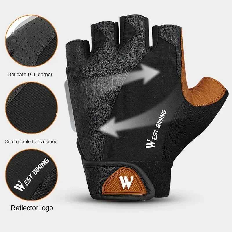 Half-finger breathable cycling gloves for men and women mountain bike fitness gym running sports bicycle motorcycle glovesC250412