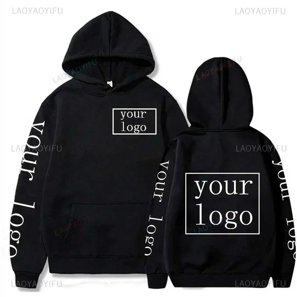 POD customization Student Casual Custom Printed Text DIY Hoodie Customized Personalized Hoody Custom Hoodies Text SweatshirtT251112