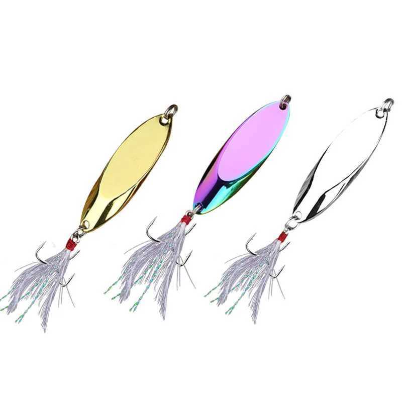 7g 10g 14g 21g 28g Metal Spinner Spoon Trout Fishing Lure Hard Bait Paillette Artificial Bait Small Hard Sequins Spinner Lures Z250411